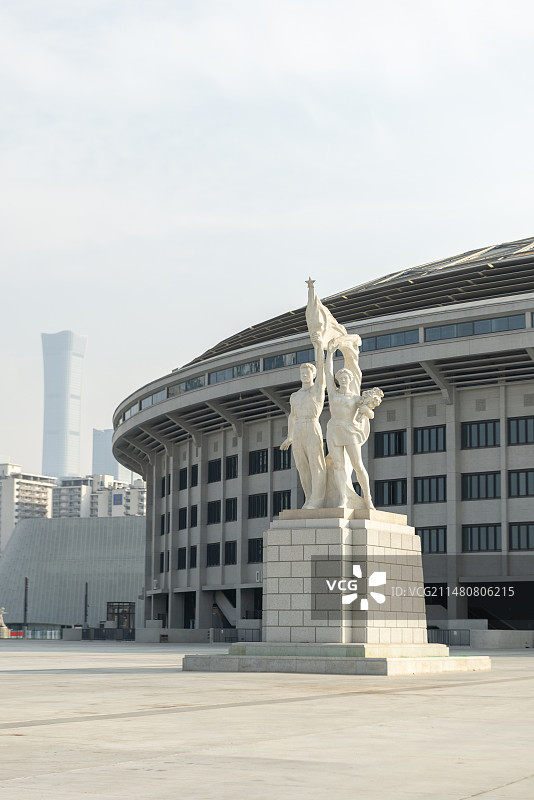 北京工人体育场新工体雕塑图片素材