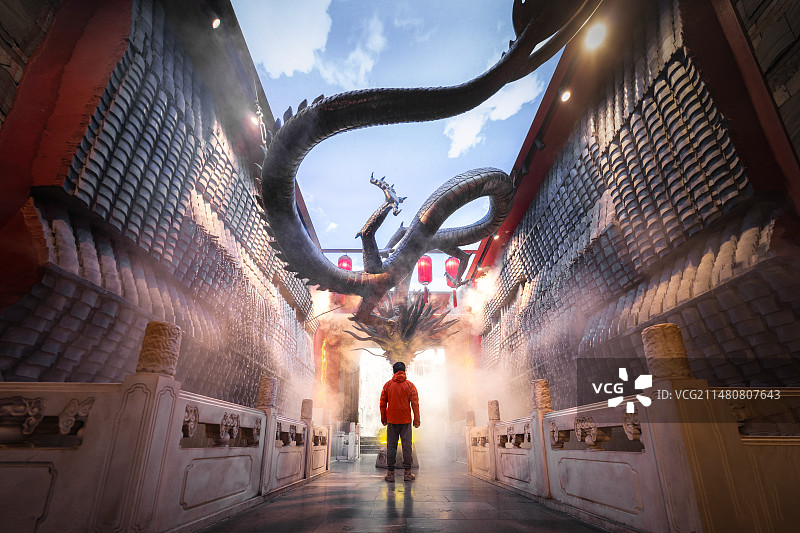 游龙出世图片素材