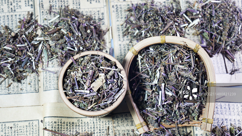 荆芥中药材图片素材