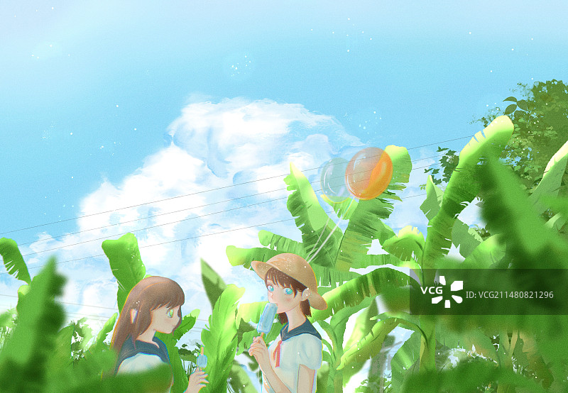 夏天的芭蕉图片素材