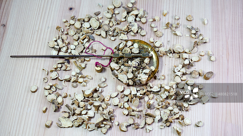 苦参野槐好汉枝苦骨中药材图片素材