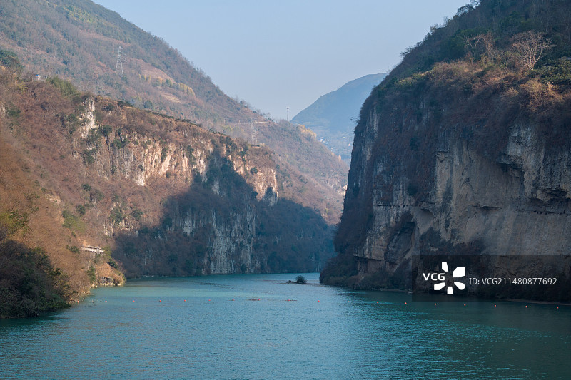 航拍峨边彝族自治县大渡河图片素材