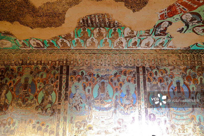 西夏王陵榆林窟壁画图片素材