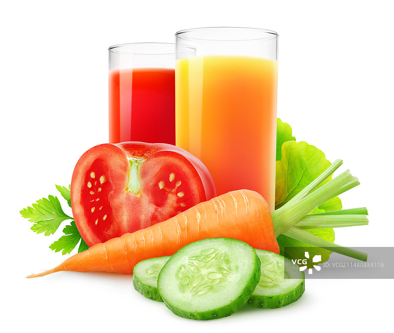 鲜榨蔬菜汁水果汁图片素材