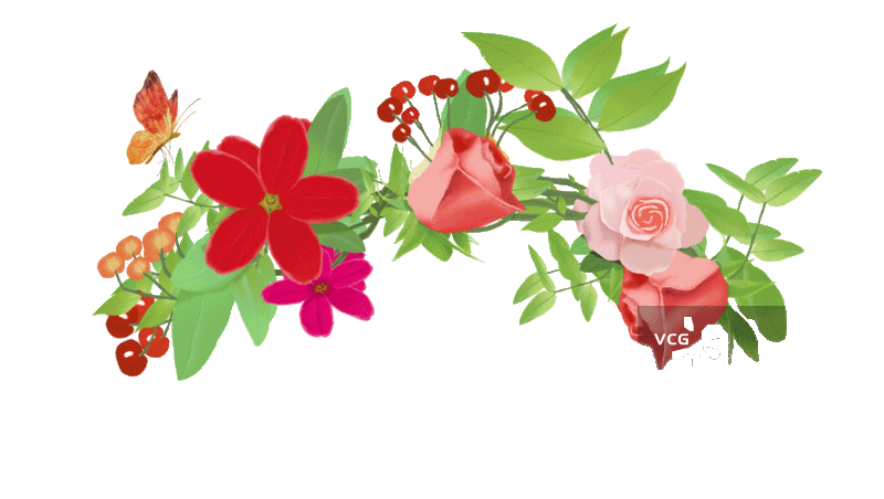 植物花簇头戴花环图片素材