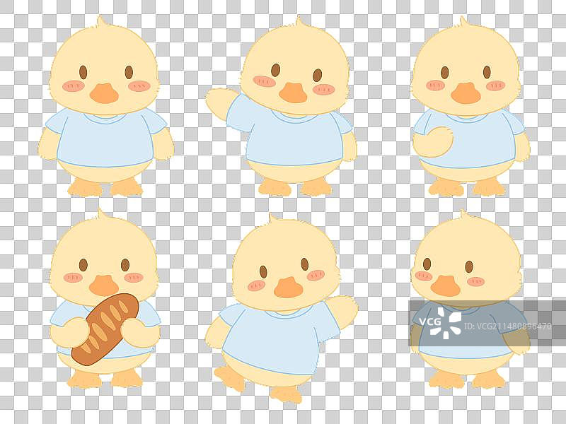 可爱卡通鸭子图片素材
