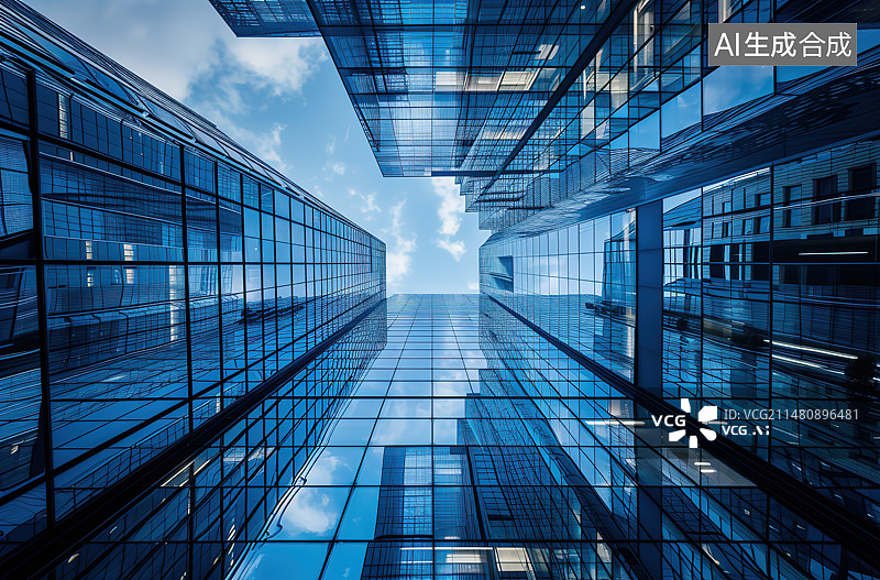 【AI数字艺术】现代城市建筑外部图片素材
