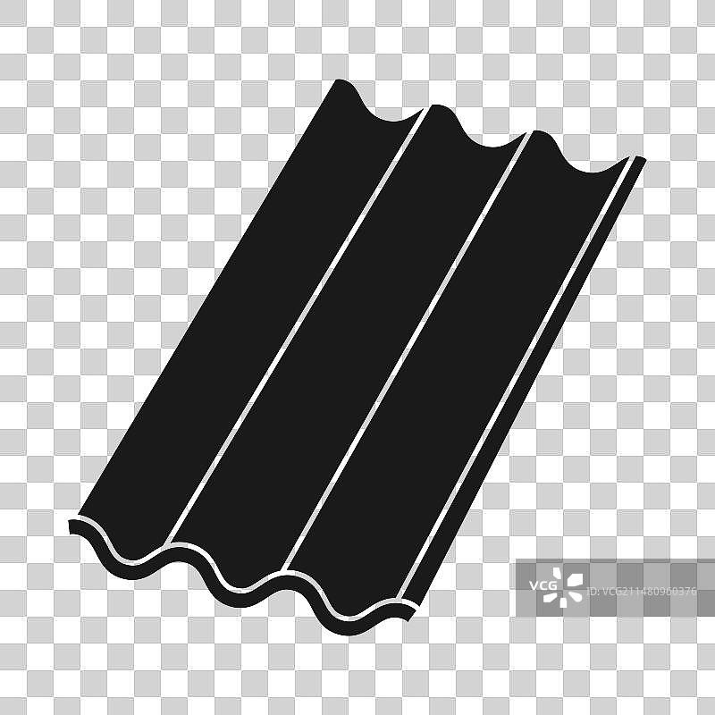 石棉屋顶图标图片素材