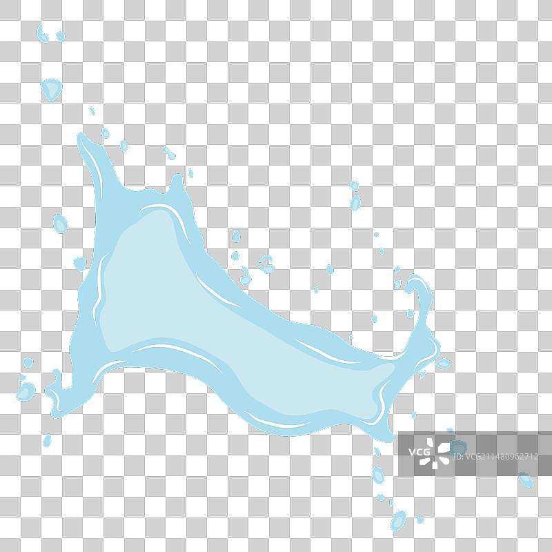 表面上的大片圆形水迹图片素材