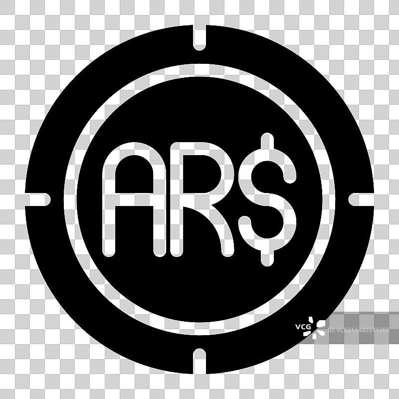 阿根廷比索硬币Web UI图标图片素材