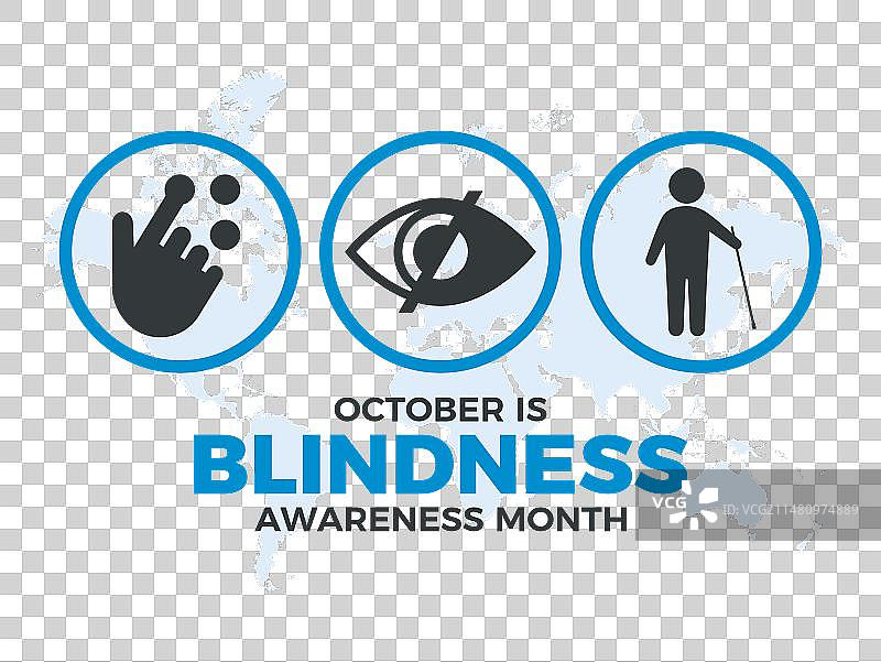 10月是失明意识月海报图片素材