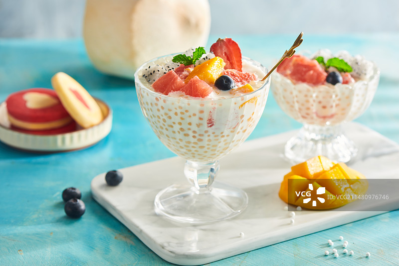 椰汁西米露图片素材