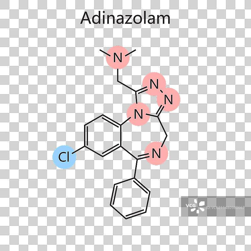 阿地唑仑化学式图图片素材