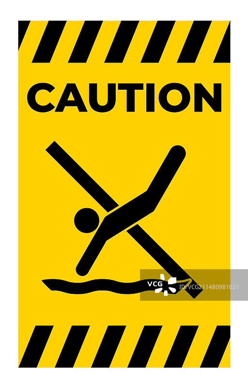 禁止跳水标志图片素材