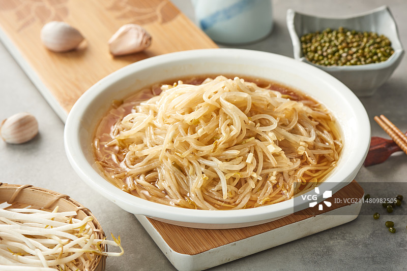 清炒豆芽图片素材