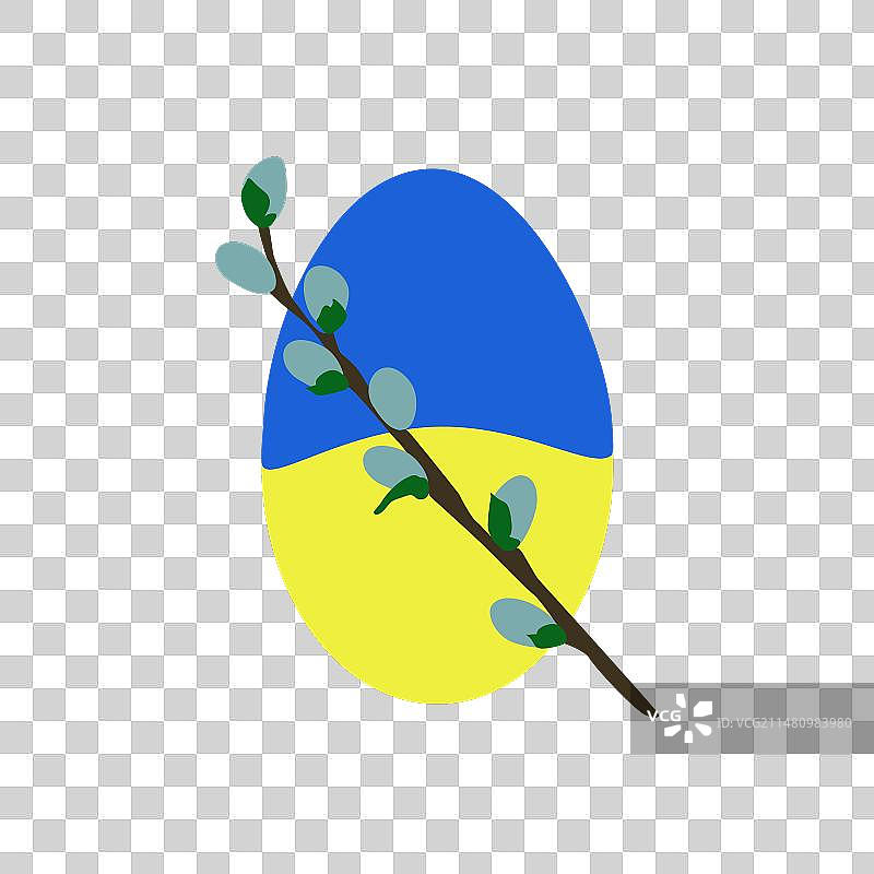 乌克兰颜色复活节彩蛋图片素材