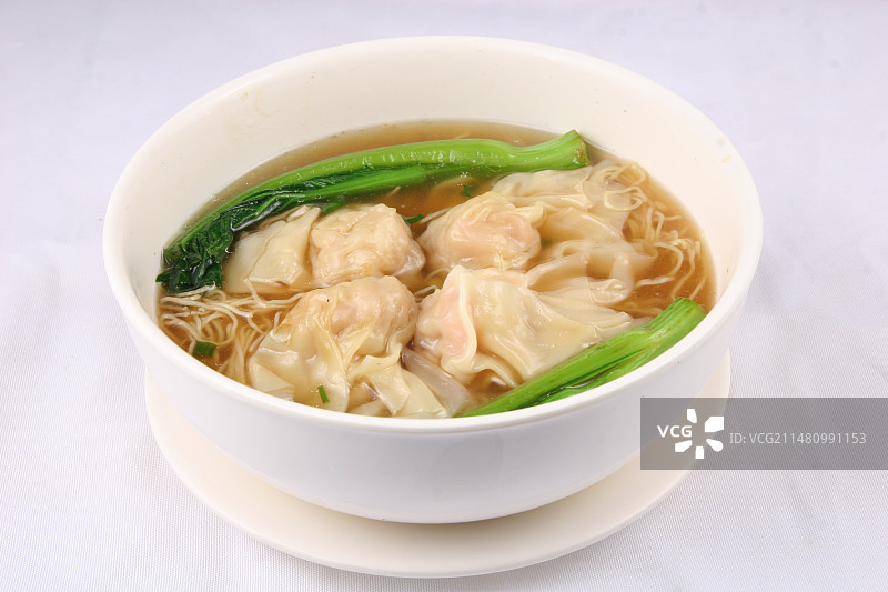 虾仁馄饨粉丝面图片素材