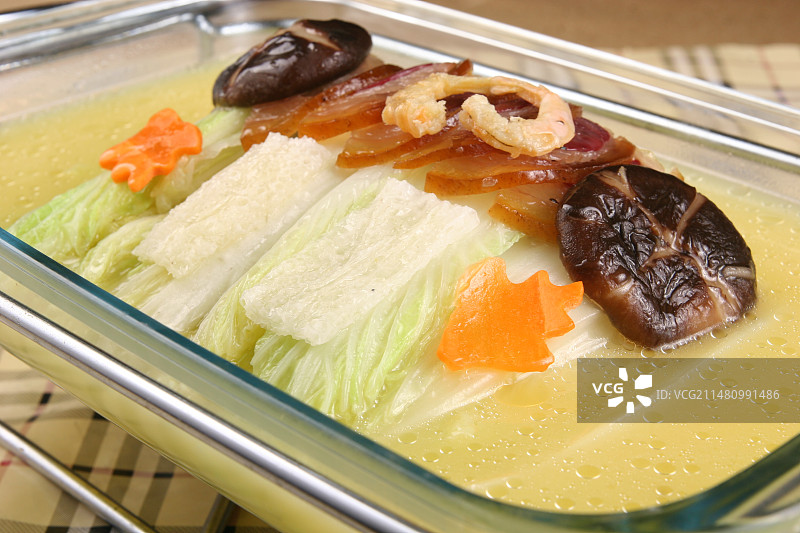 上汤娃娃菜图片素材