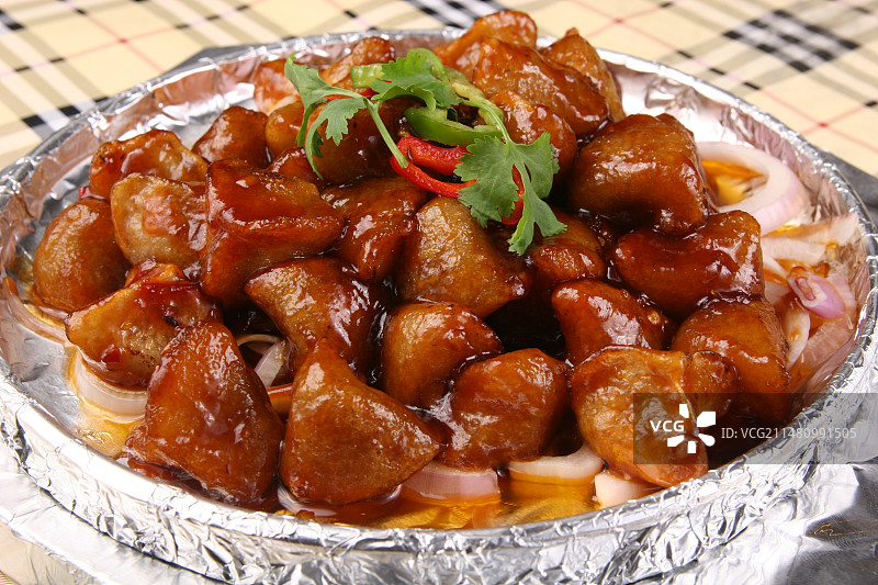 铁板烧芋饺图片素材