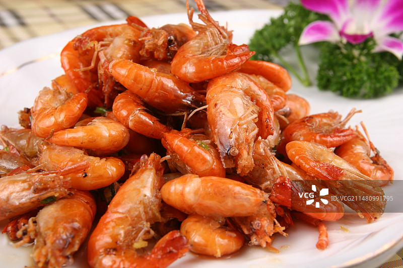 油爆河虾图片素材