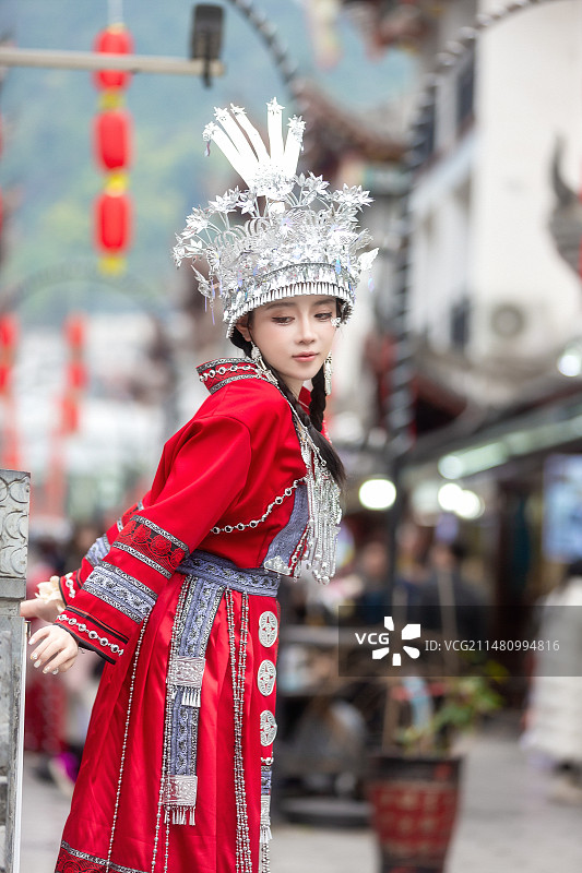 苗族姑娘1图片素材