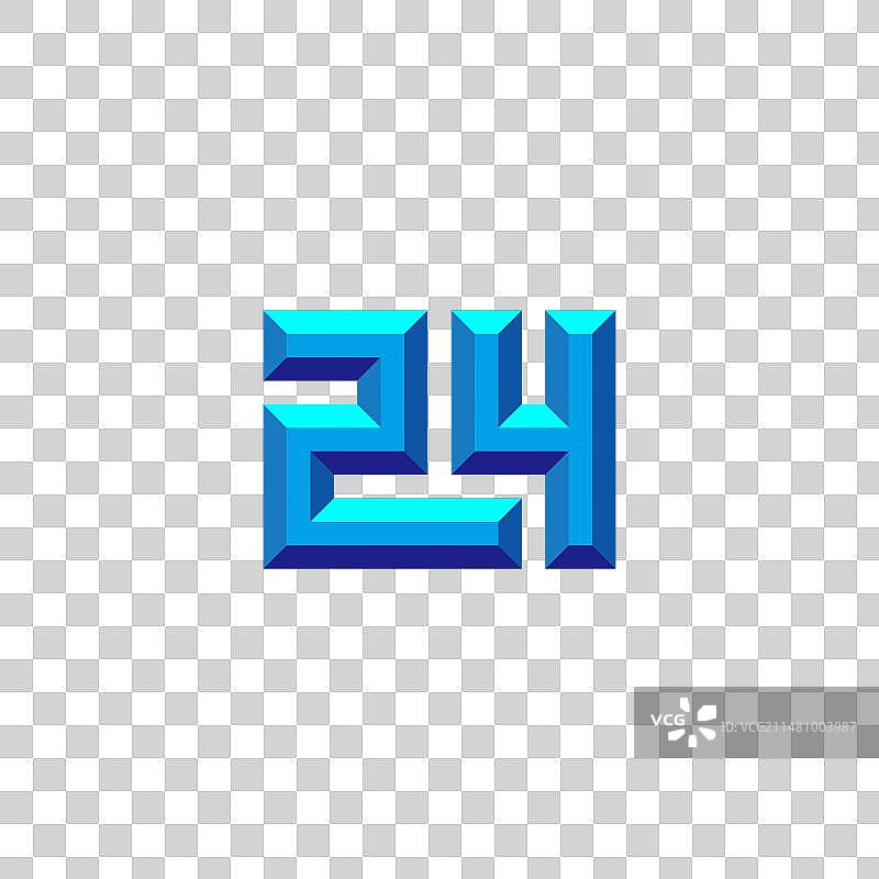 24钻石3D几何简约logo图片素材