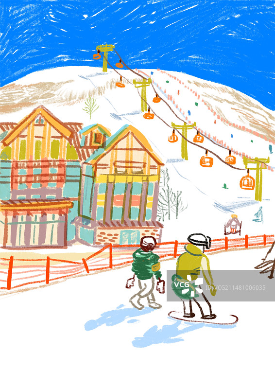滑雪场图片素材