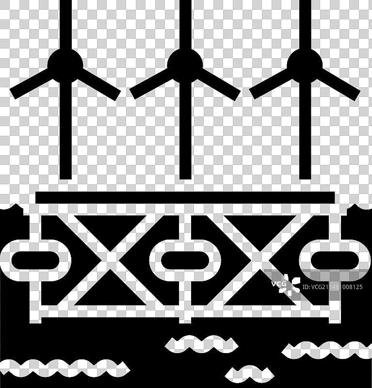 浮动波浪平台标志图片素材