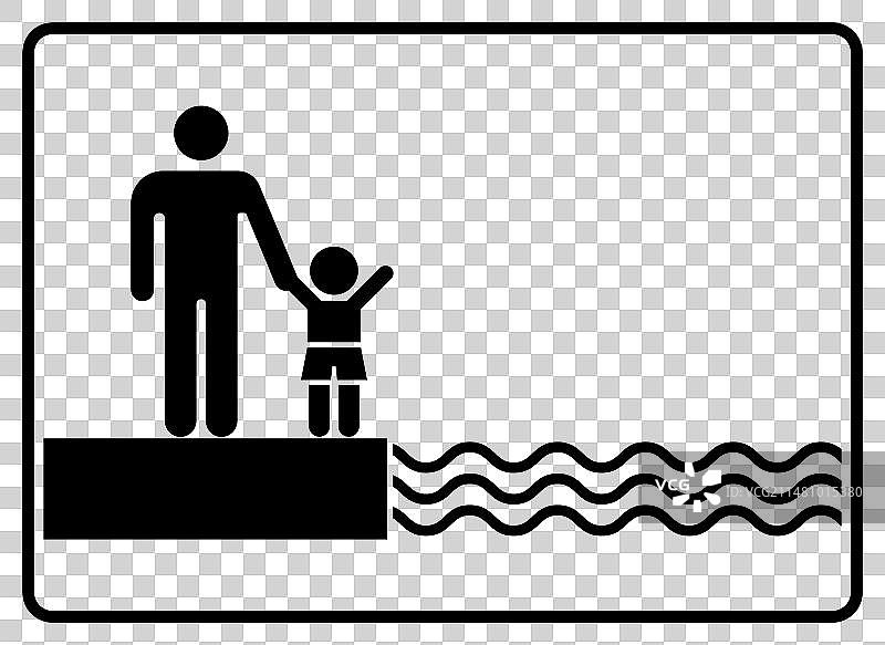 泳池安全提示：照看好您的孩子图片素材