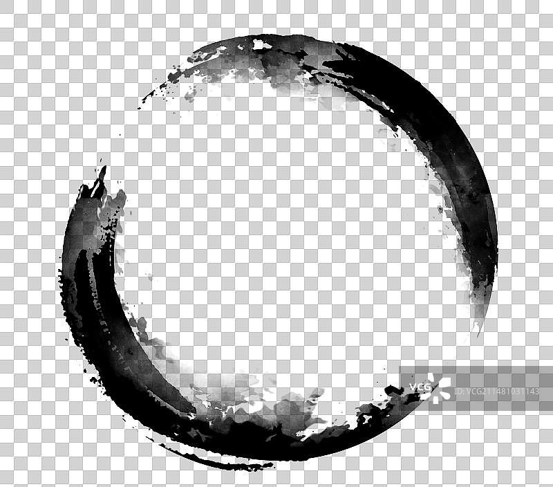 水墨墨韵毛笔笔触图片素材