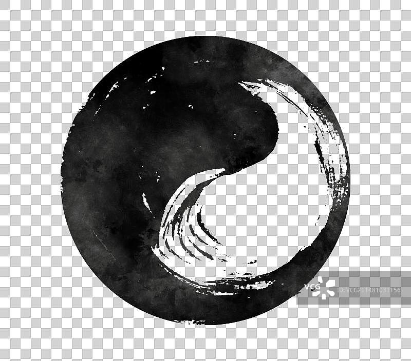 水墨墨韵毛笔笔触图片素材