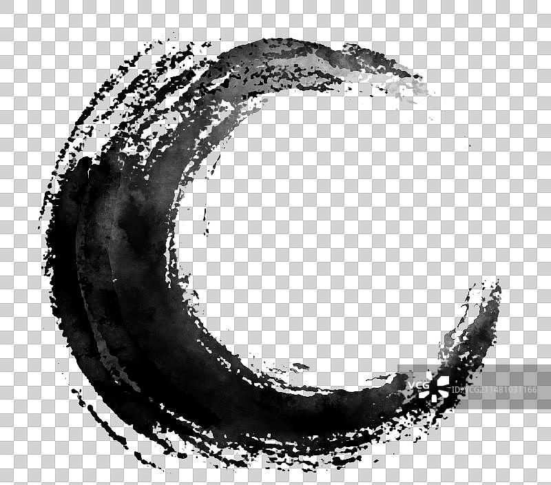 水墨墨韵毛笔笔触图片素材