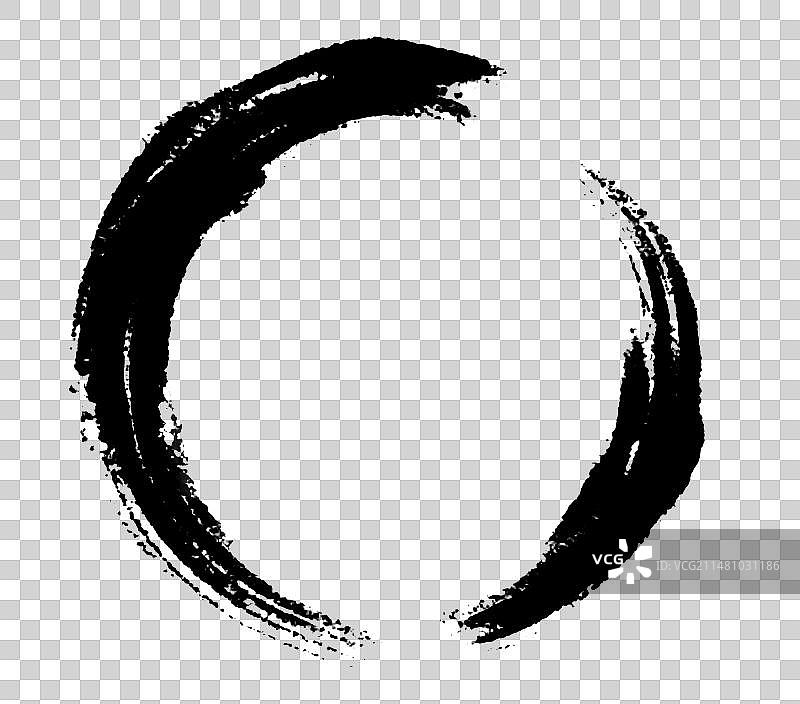 水墨墨韵毛笔笔触图片素材