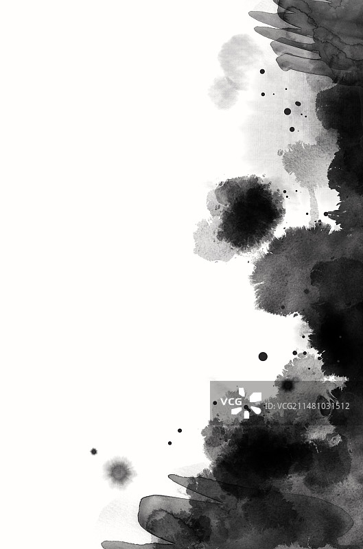 中国风水墨晕染背景图片素材