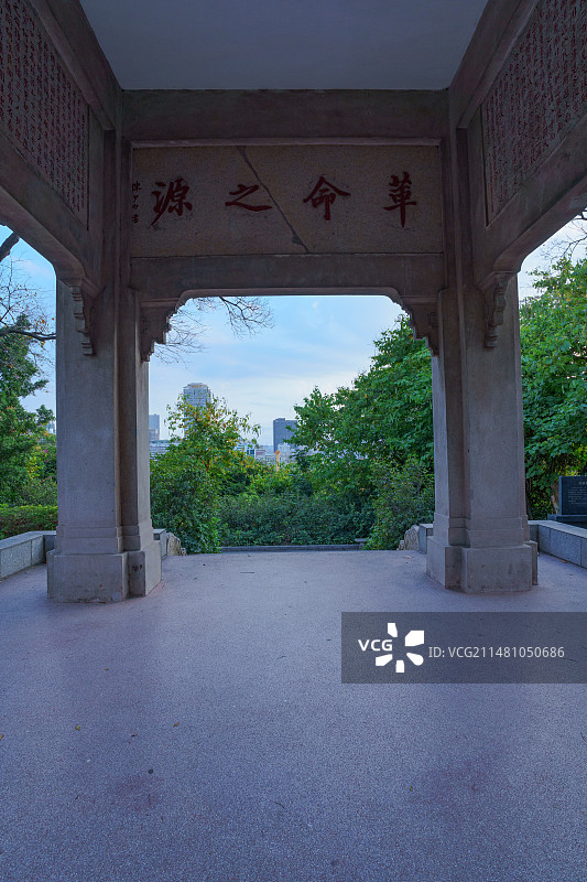 广州越秀公园光复纪念亭中式传统建筑图片素材