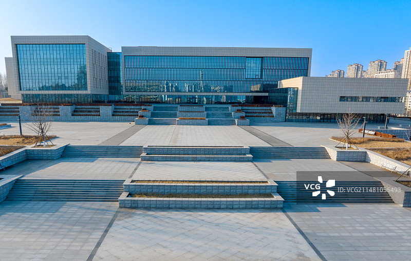 燕山大学新图书馆图片素材