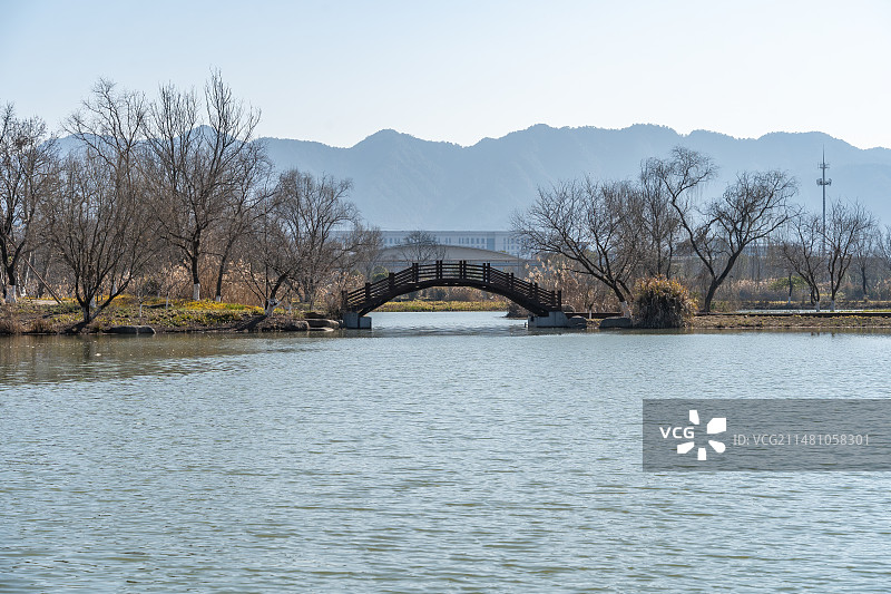 杭州富阳 阳陂湖 湿地公园 生态环境 美丽乡村图片素材