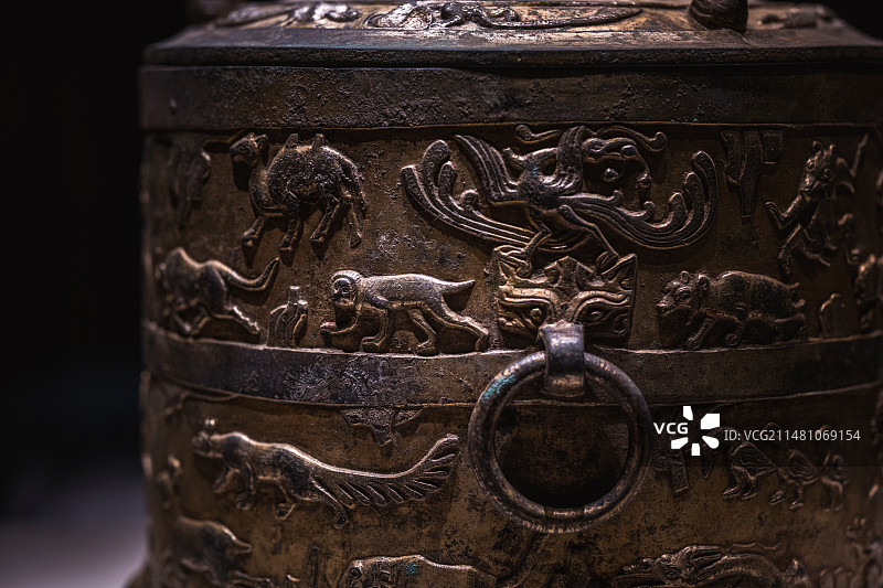 山西博物院藏胡傅温酒铜樽图片素材