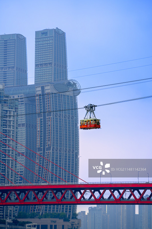 重庆长江索道东水门大桥图片素材