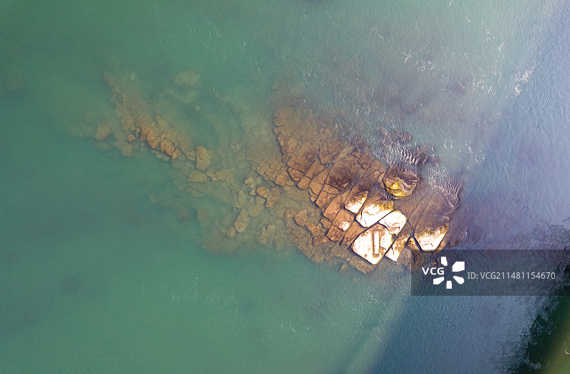 重庆江津长江“莲花石”图片素材