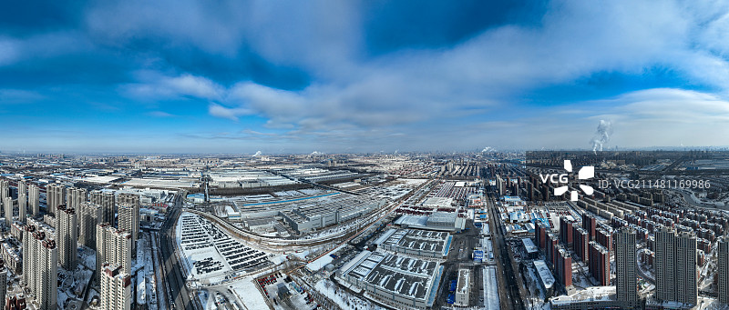 吉林省长春市一汽大众汽车厂区图片素材