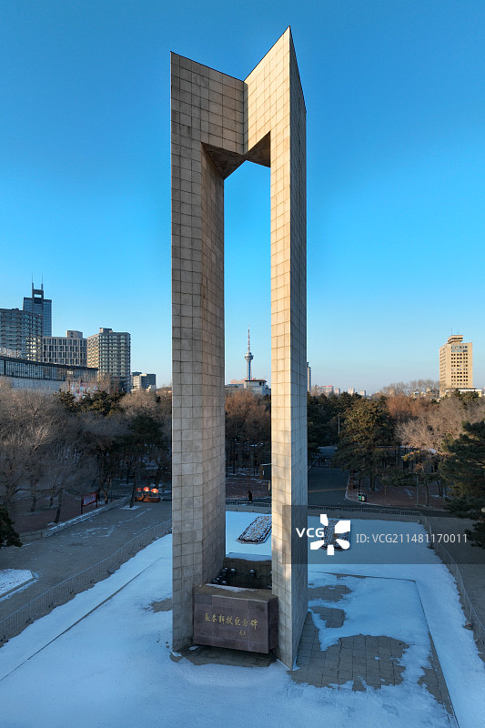 吉林省长春市长春解放纪念碑图片素材