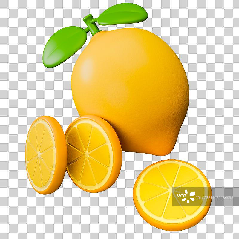 3D立体渲染元素瓜果蔬菜水果新鲜自然素材图片素材