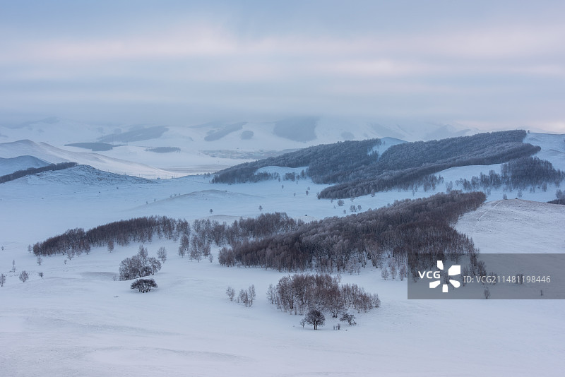 冬雪坝上图片素材