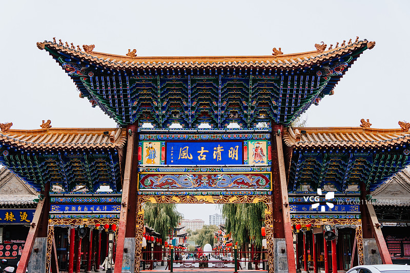 张掖明清街图片素材