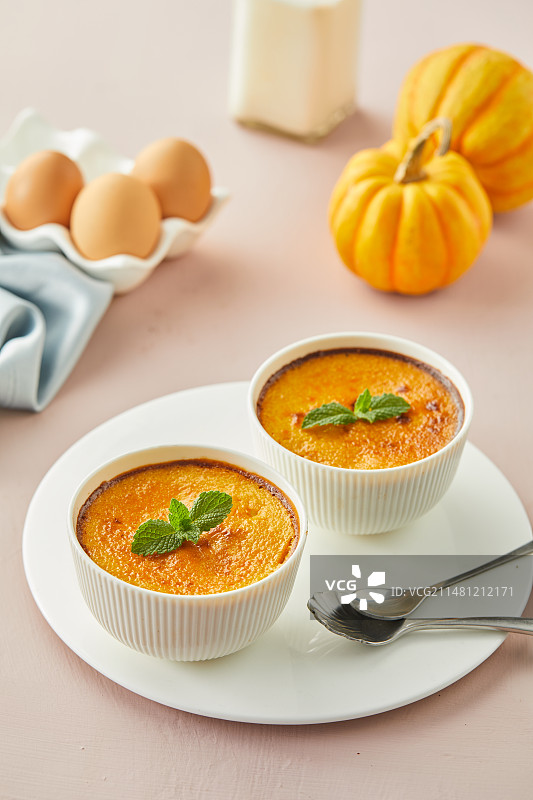 南瓜布丁图片素材