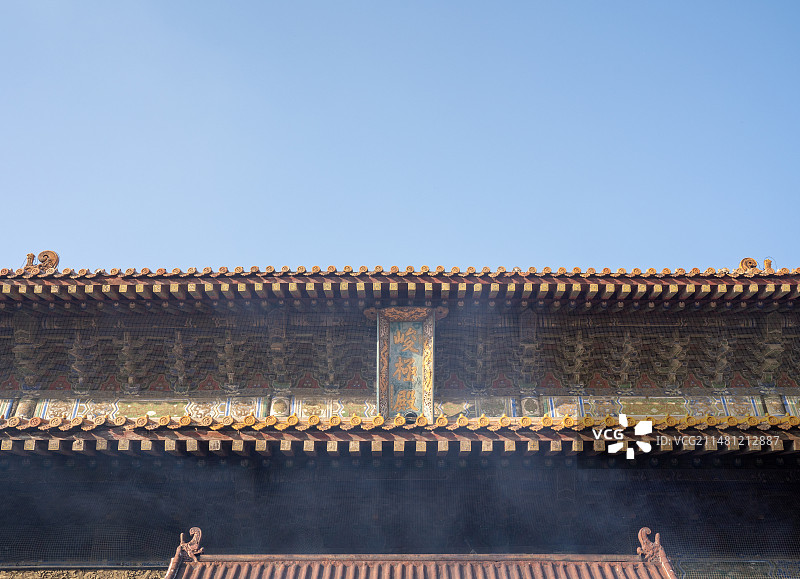 龙年春节河南登封中岳庙太室祠峻极殿中岳大殿图片素材