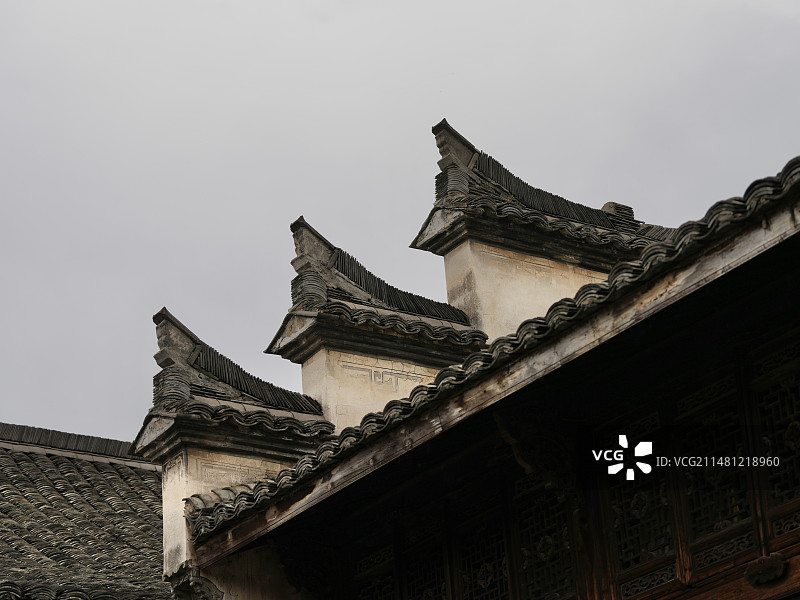 浙江绍兴诸暨市斯宅马头墙图片素材