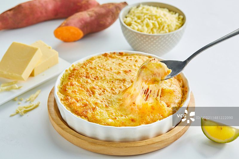 芝士焗红薯图片素材