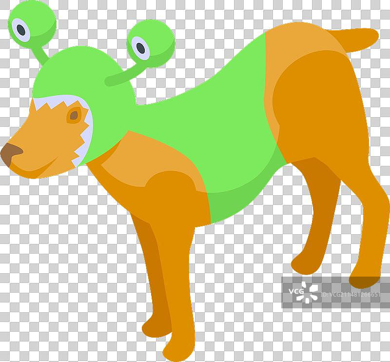 青蛙狗服装图标2.5D动物图片素材